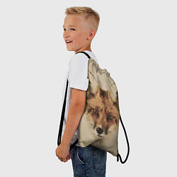 Рюкзак-мешок Полигональная голова лисы, цвет: 3D-принт — фото 2