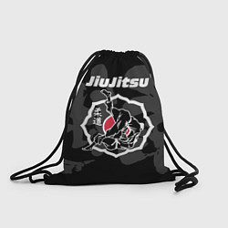 Рюкзак-мешок Jiu-jitsu throw logo, цвет: 3D-принт