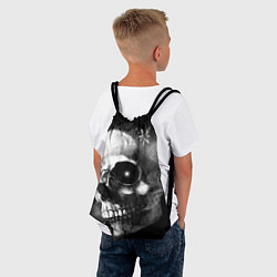 Рюкзак-мешок Туманный череп - рисунок карандашом, цвет: 3D-принт — фото 2
