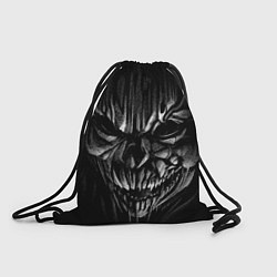 Рюкзак-мешок Страшный череп - рисунок карандашом, цвет: 3D-принт
