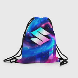 Рюкзак-мешок Suzuki неоновый космос, цвет: 3D-принт
