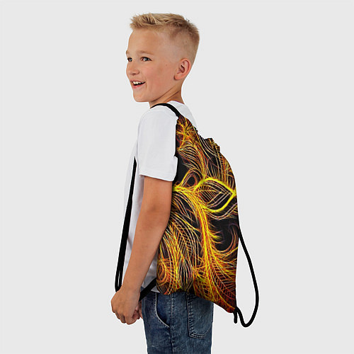 Мешок для обуви Фрактальные перья / 3D-принт – фото 3