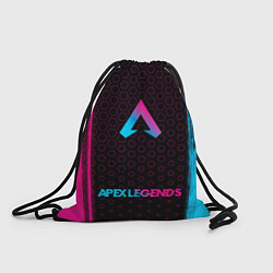 Рюкзак-мешок Apex Legends - neon gradient: символ, надпись, цвет: 3D-принт