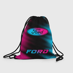 Рюкзак-мешок Ford - neon gradient: символ, надпись, цвет: 3D-принт