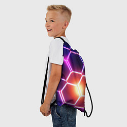 Рюкзак-мешок Магическая неоновая броня, цвет: 3D-принт — фото 2
