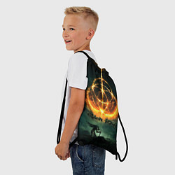 Рюкзак-мешок Elden ring art пламя, цвет: 3D-принт — фото 2