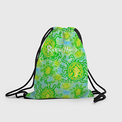 Рюкзак-мешок Portal and logo Rick and Morty, цвет: 3D-принт