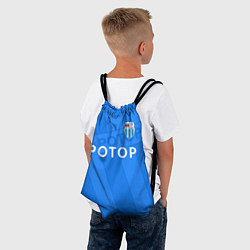 Рюкзак-мешок ФК Ротор - Волгоград - Большой логотип, цвет: 3D-принт — фото 2