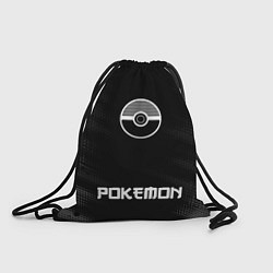 Рюкзак-мешок Pokemon японский шрифт: символ, надпись, цвет: 3D-принт