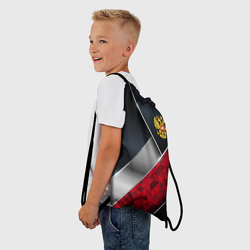 Мешок для обуви Red & black Russia / 3D-принт – фото 3