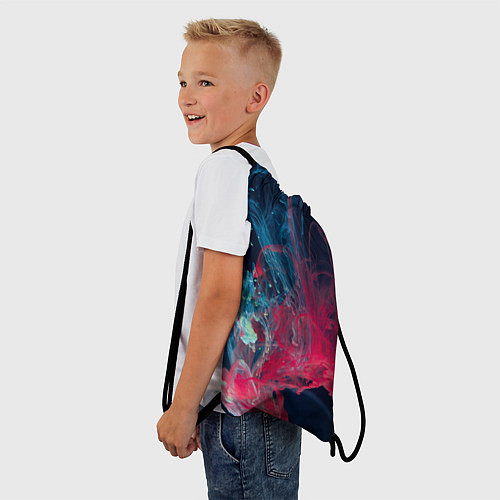 Мешок для обуви Полёт красок во тьме / 3D-принт – фото 3