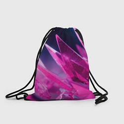 Рюкзак-мешок Розовые кристаллы, цвет: 3D-принт