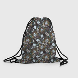 Рюкзак-мешок Череп и женщина, цвет: 3D-принт