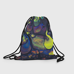 Рюкзак-мешок Неоновые светящиеся камни, цвет: 3D-принт