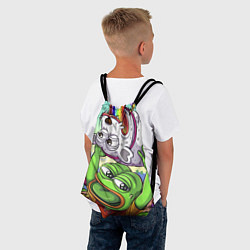 Рюкзак-мешок Pepes world, цвет: 3D-принт — фото 2