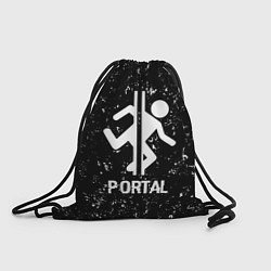 Рюкзак-мешок Portal glitch на темном фоне, цвет: 3D-принт