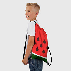 Рюкзак-мешок Сочный летний арбуз, цвет: 3D-принт — фото 2