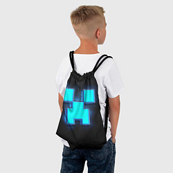 Рюкзак-мешок Minecraft Creeper - neon, цвет: 3D-принт — фото 2