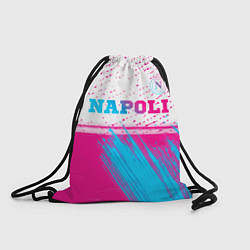 Рюкзак-мешок Napoli neon gradient style: символ сверху, цвет: 3D-принт