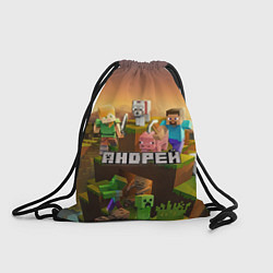 Рюкзак-мешок Андрей Minecraft, цвет: 3D-принт