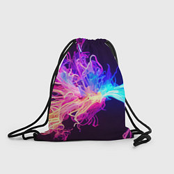 Рюкзак-мешок Неоновый узор вспышка, цвет: 3D-принт