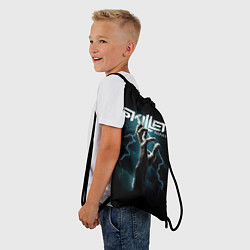 Рюкзак-мешок Группа Skillet, цвет: 3D-принт — фото 2