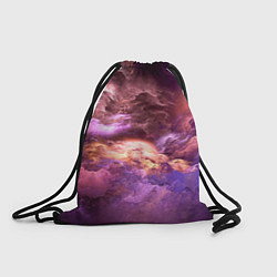 Рюкзак-мешок Необычное фиолетовое облако, цвет: 3D-принт