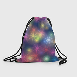 Рюкзак-мешок Разноцветные неоновые блики, цвет: 3D-принт