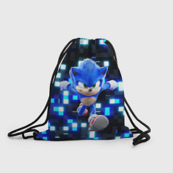 Рюкзак-мешок Sonic neon squares, цвет: 3D-принт