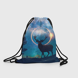 Рюкзак-мешок Мистический олень, цвет: 3D-принт