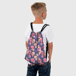 Рюкзак-мешок Черепа разной формы, цвет: 3D-принт — фото 2