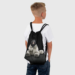 Рюкзак-мешок Медведь в костюме ростовой куклы, цвет: 3D-принт — фото 2