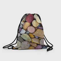 Рюкзак-мешок Морская галька - пляж, цвет: 3D-принт