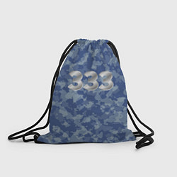 Рюкзак-мешок Армейский камуфляж 333, цвет: 3D-принт