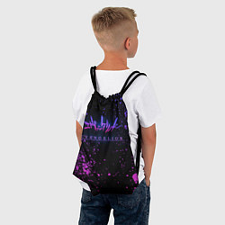 Рюкзак-мешок Evangelion neon logo, цвет: 3D-принт — фото 2
