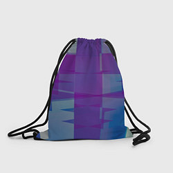 Рюкзак-мешок Геометрические объёмные фиолетовые кубы, цвет: 3D-принт