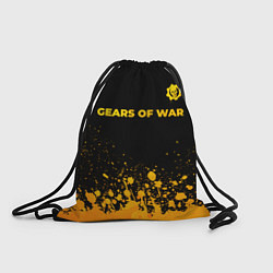 Рюкзак-мешок Gears of War - gold gradient: символ сверху, цвет: 3D-принт