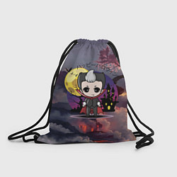 Рюкзак-мешок Японский вампир - малолетка - сакура, цвет: 3D-принт