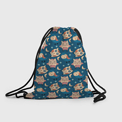 Рюкзак-мешок Совушки в ночи, цвет: 3D-принт