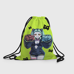 Рюкзак-мешок Ребекка из аниме Cyberpunk Edgerunners, цвет: 3D-принт