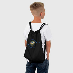 Рюкзак-мешок Планета Земля в руках человека, цвет: 3D-принт — фото 2