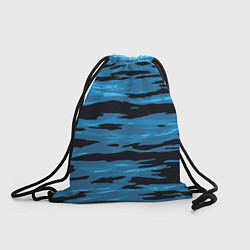 Рюкзак-мешок Волны Камуфляж, цвет: 3D-принт