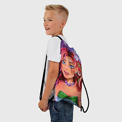 Рюкзак-мешок Милая русалочка, цвет: 3D-принт — фото 2