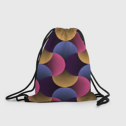 Рюкзак-мешок Абстрактные полосы - оптическая иллюзия, цвет: 3D-принт