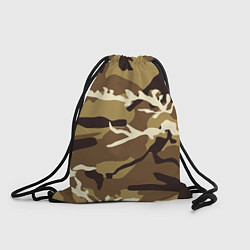 Рюкзак-мешок Камуфляж Woodland осень крупный, цвет: 3D-принт