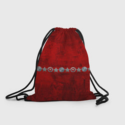 Рюкзак-мешок Красный градиент, цвет: 3D-принт