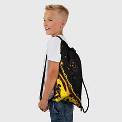 Рюкзак-мешок Золотая вода, цвет: 3D-принт — фото 2