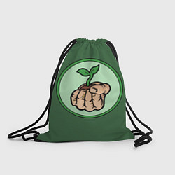 Рюкзак-мешок Растение в руке, цвет: 3D-принт