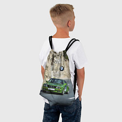 Рюкзак-мешок Зелёная бэха на горной дороге, цвет: 3D-принт — фото 2
