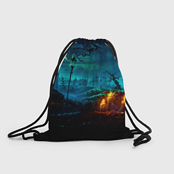 Рюкзак-мешок Мрачное место, цвет: 3D-принт
